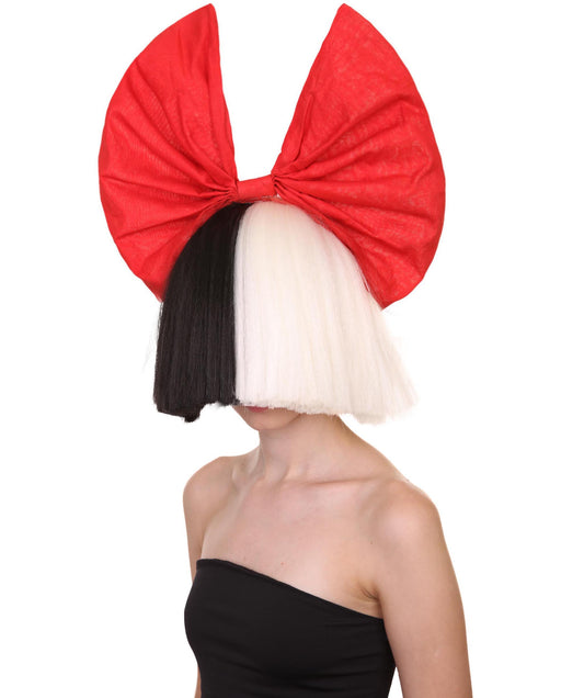 爆発音をもつ白黒の割れた染料ボブ|複数の色&スタイル・オプション| HPO H-531