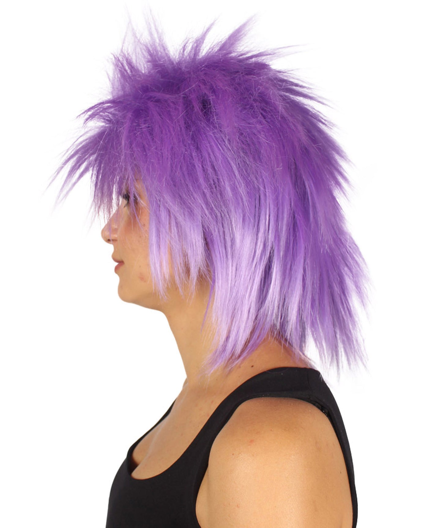Wigs2you ハロウィンパーティープレミアムレディース H-1693 着け心地が良い とても快適 ファンキーパンク ライラックウィッグ