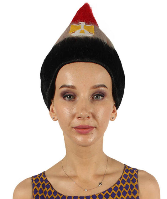 女性用コスプレウィッグ エジプト国旗 トロールスタイル H-3988 プレミアム通気性キャップレスキャップ