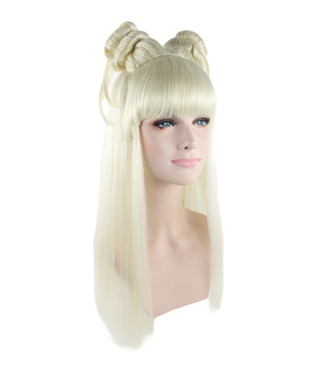 Wigs2you ハロウィン パーティー プレミアム レディース H-1214 快適なフィット感明るいブロンドのアジアン プリンセス ウィッグ