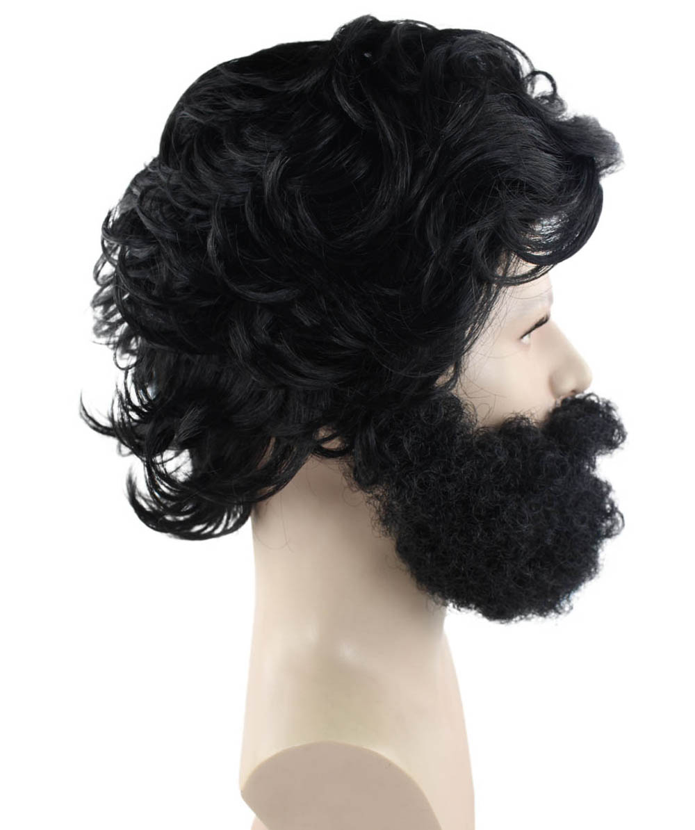 ハロウィンパーティー プレミアム 男性用 H-2257 コスプレ ウィッグ ザ・ハングオーバー アラン ウィッグ および ひげ