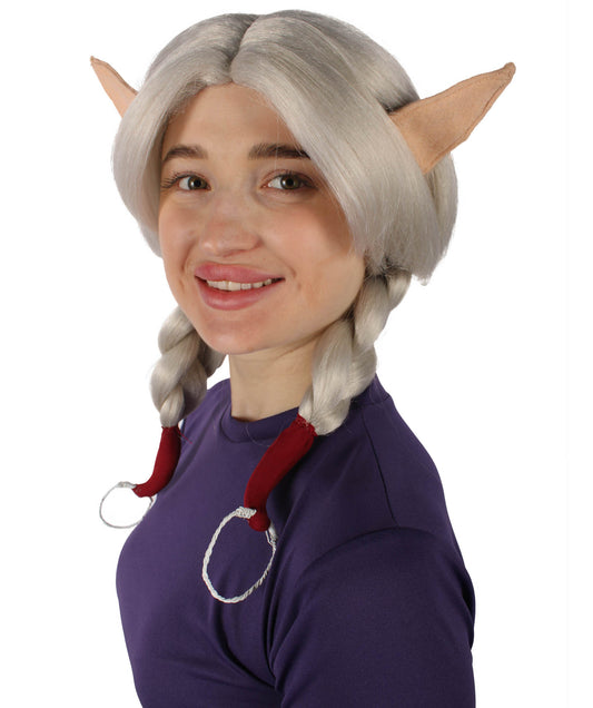 Wigs2you H-6912 大人女性用 TVシリーズキャラクター ホワイトアニメウィッグ | ハロウィンに最適 | 難燃性合成繊維