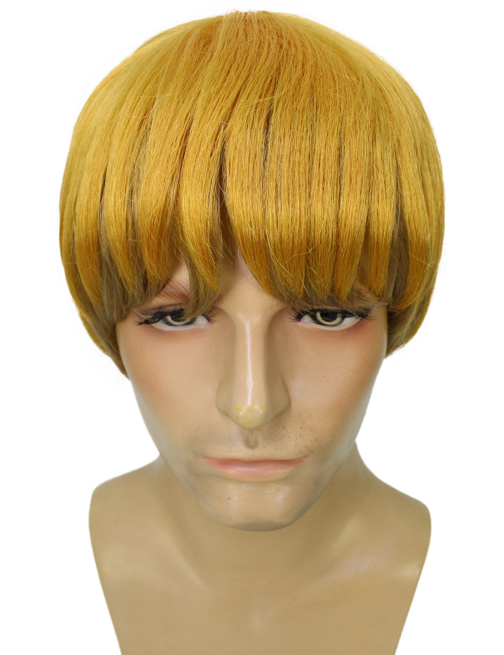 ハロウィンパーティ プレミアム メンズ H-5649 マンガ「タイタンアタック」ブロンドアンダーカット合成繊維ヘアウィッグ