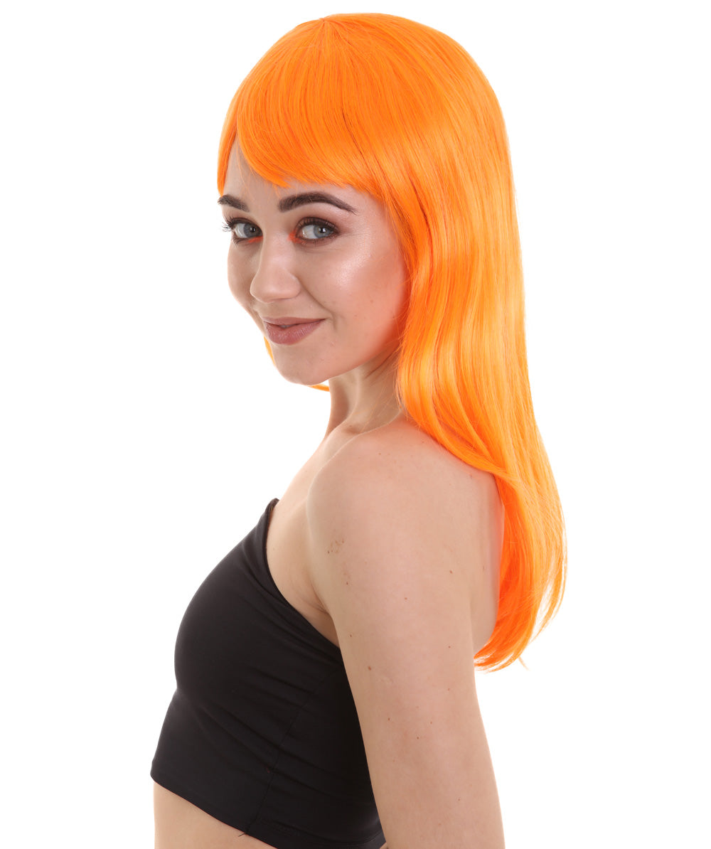 Wigs2you ハロウィンパーティー プレミアム レディース H-932 3レイヤーのパーティーガールウィッグ パンプキンオレンジ色