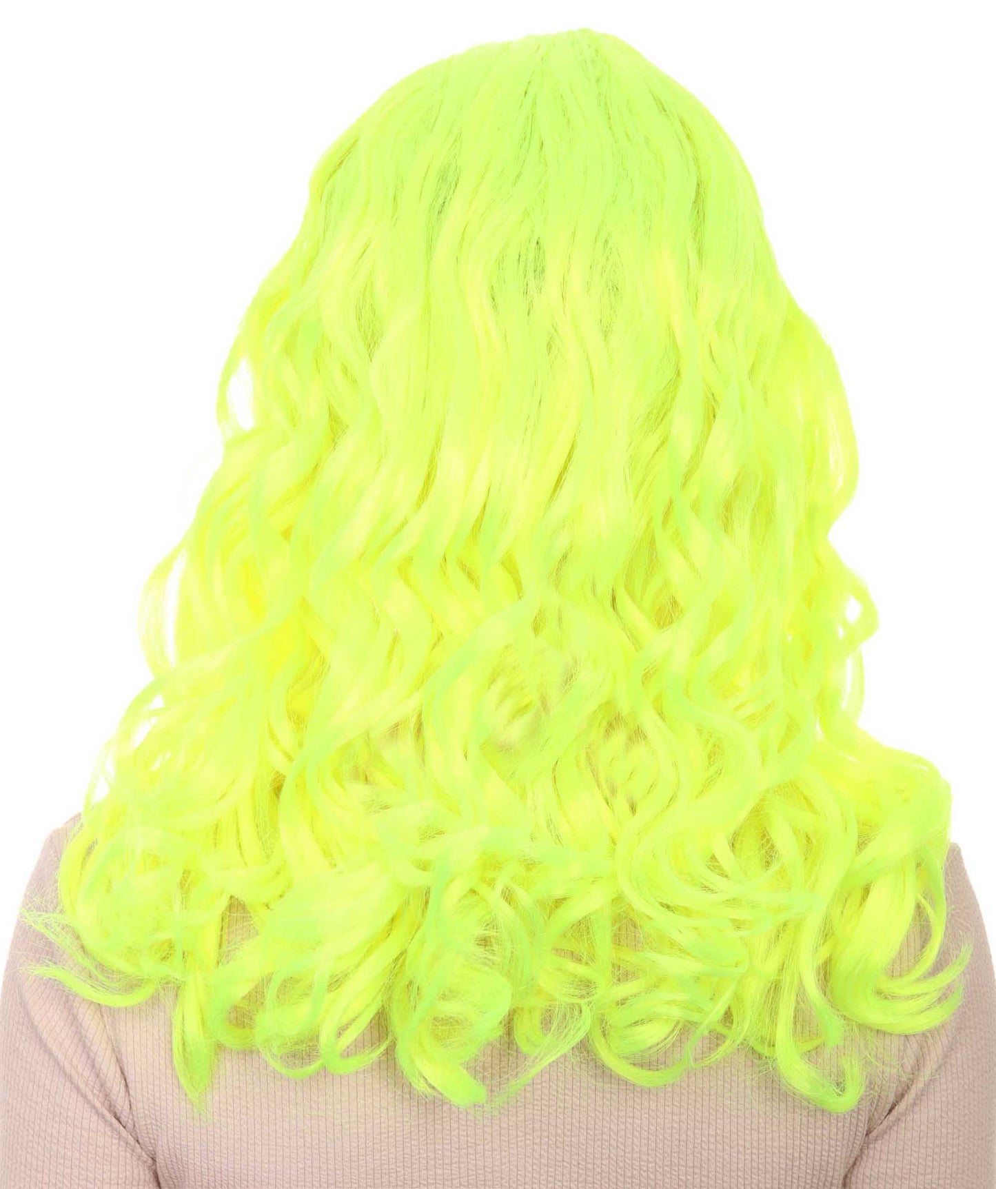 Wigs2you ハロウィンパーティー プレミアム レディース H-1116 とても快適なアリスウィッグ 鏡の国のアリス ネオングリーン