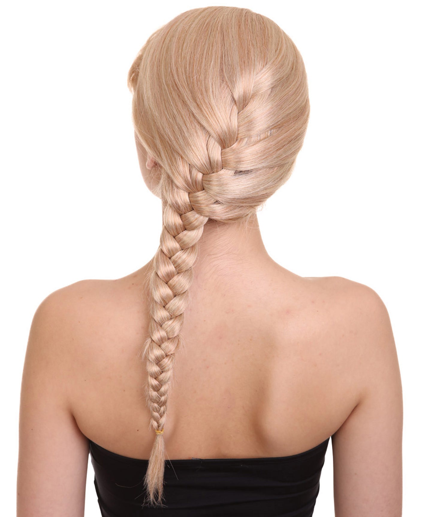 Wigs2you ハロウィン パーティー プレミアム レディース H-1179 快適なフィット感のゴールデン ブロンド編み込みウィッグ