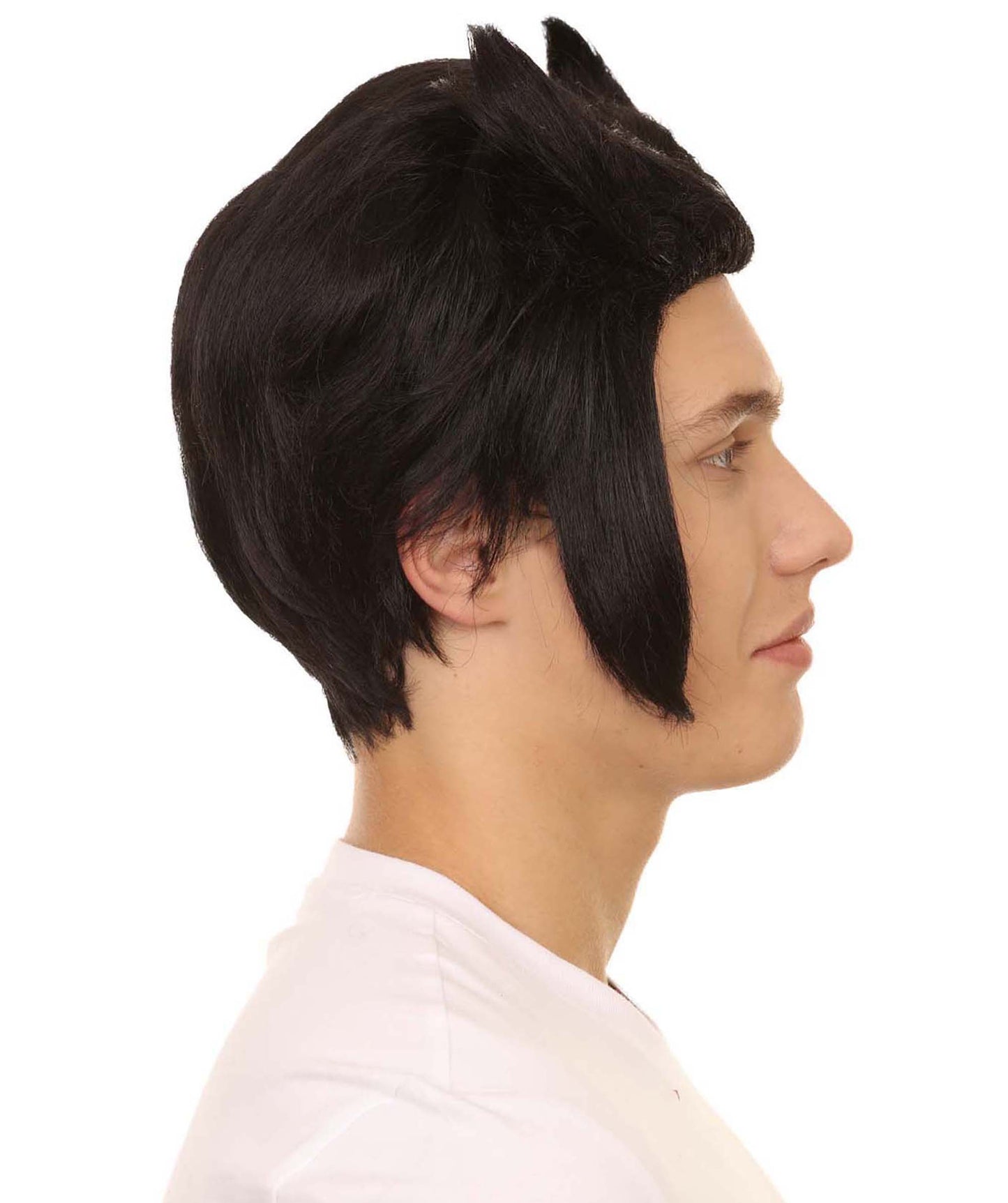Wigs2you ハロウィンパーティ プレミアムメンズ H-2097 着用しやすく とても快適 ブラックデビルウィッグ
