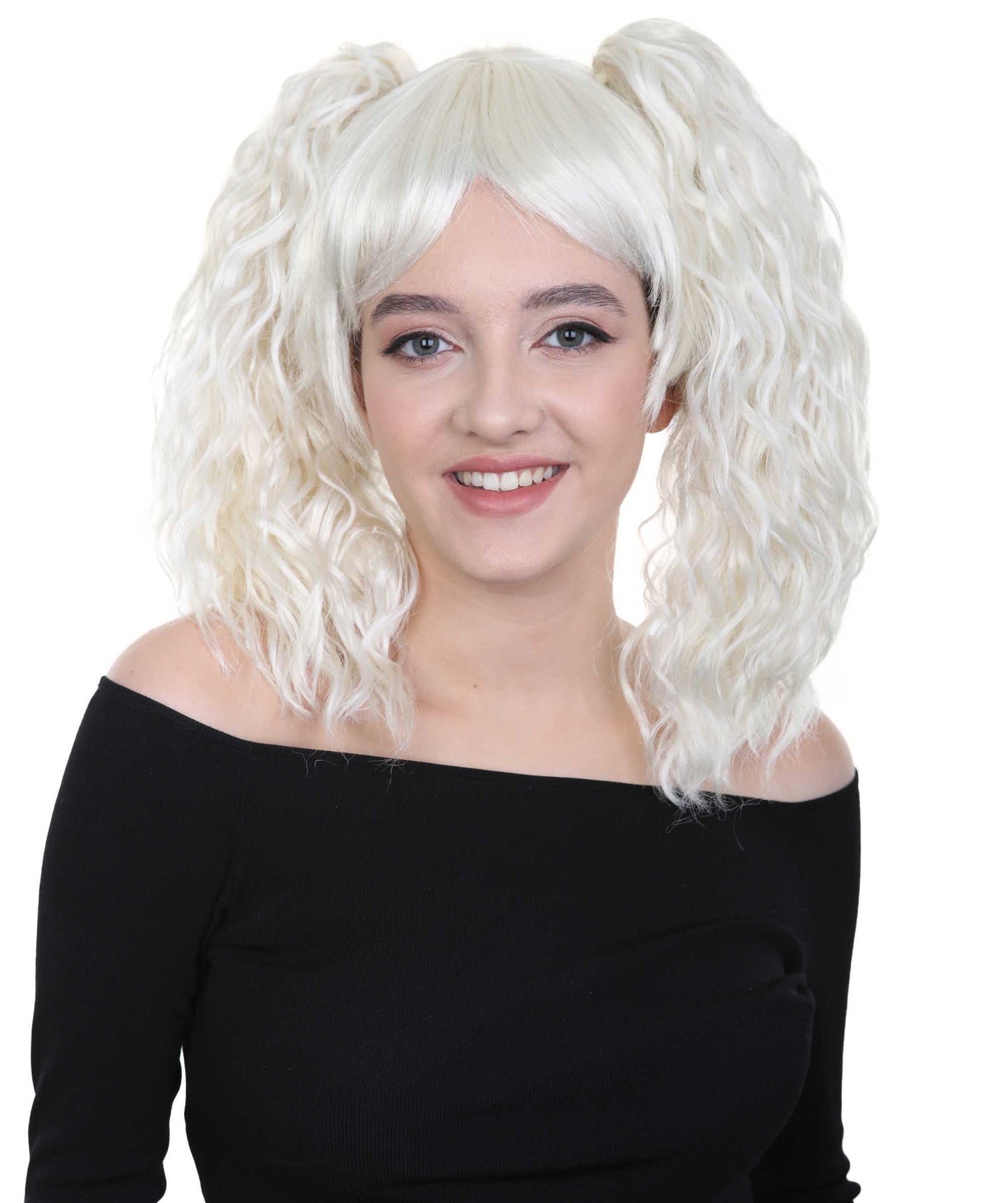 コスプレ レディースウィッグ ハーレークインホワイト H-2835 ファンシーキャラクターハロウィンプレミアムウィッグ