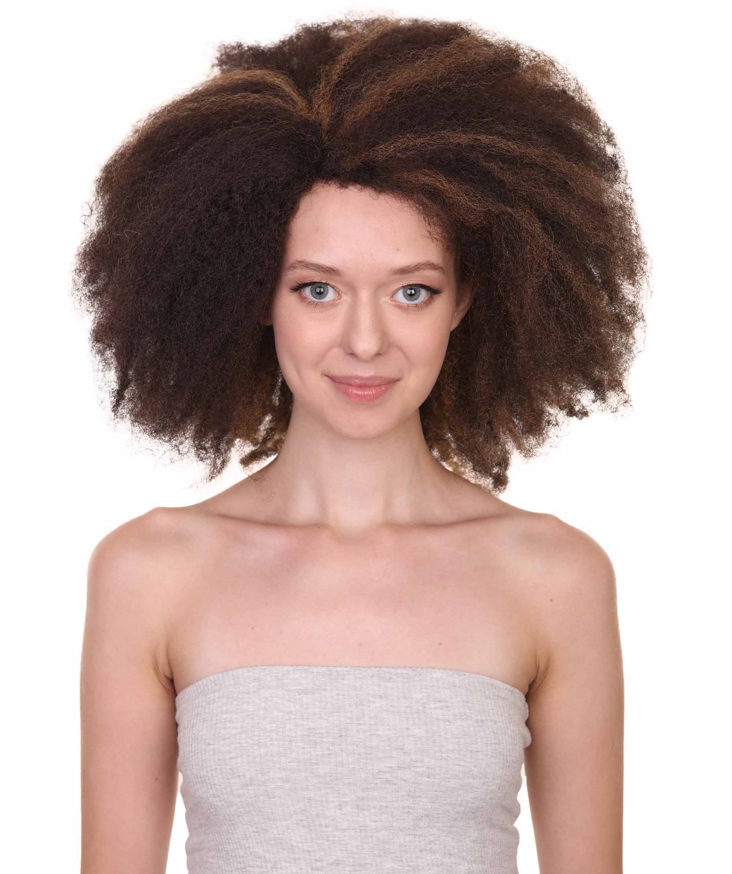 Wigs2youハロウィンパーティープレミアムレディースH-1971 美しい見た目のショートアフロキンキーカーリーウィッグ