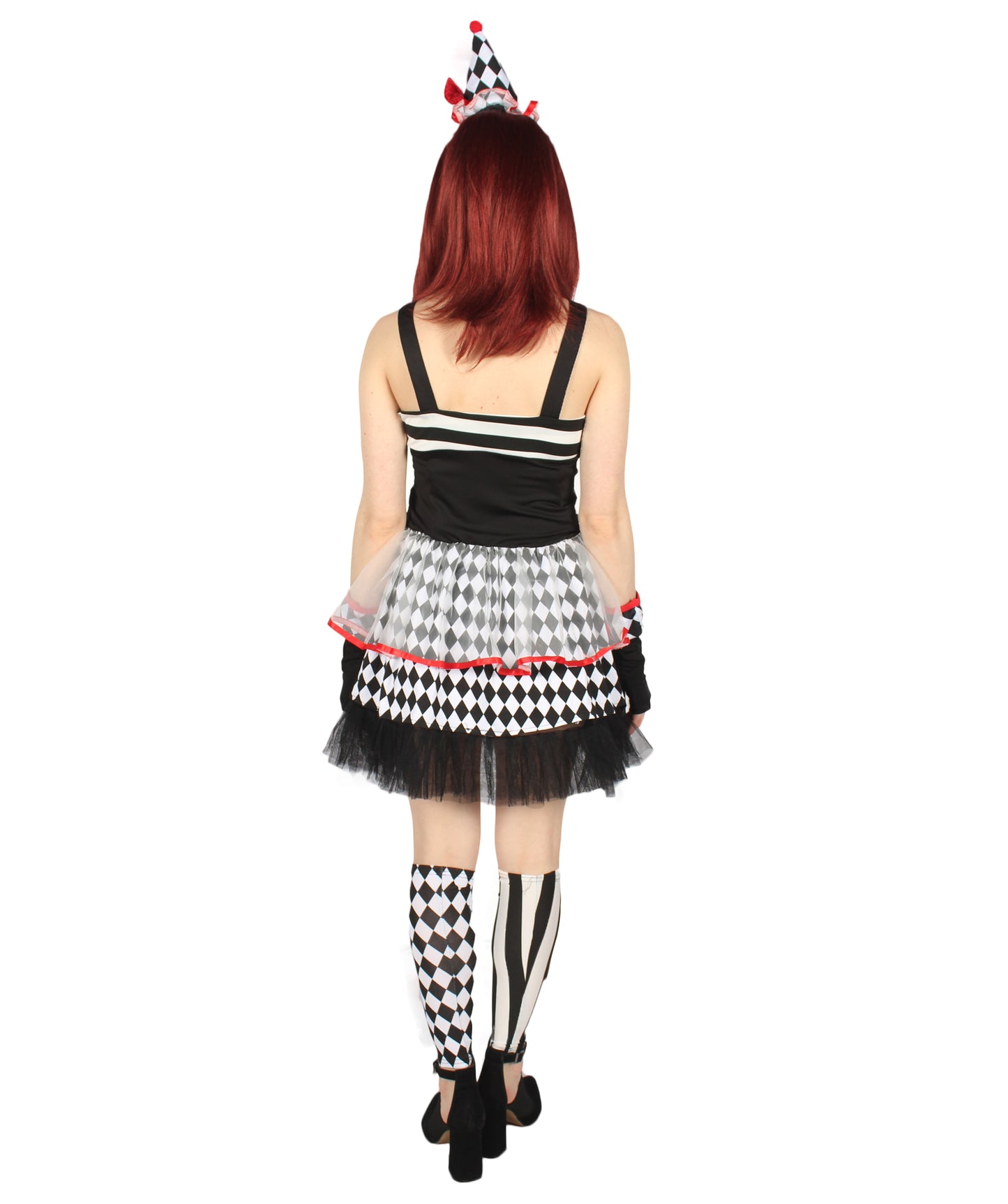 女性 JCP-171 のフライトフルクラウンスケアリーコスチューム マルチハロウィンコスチューム