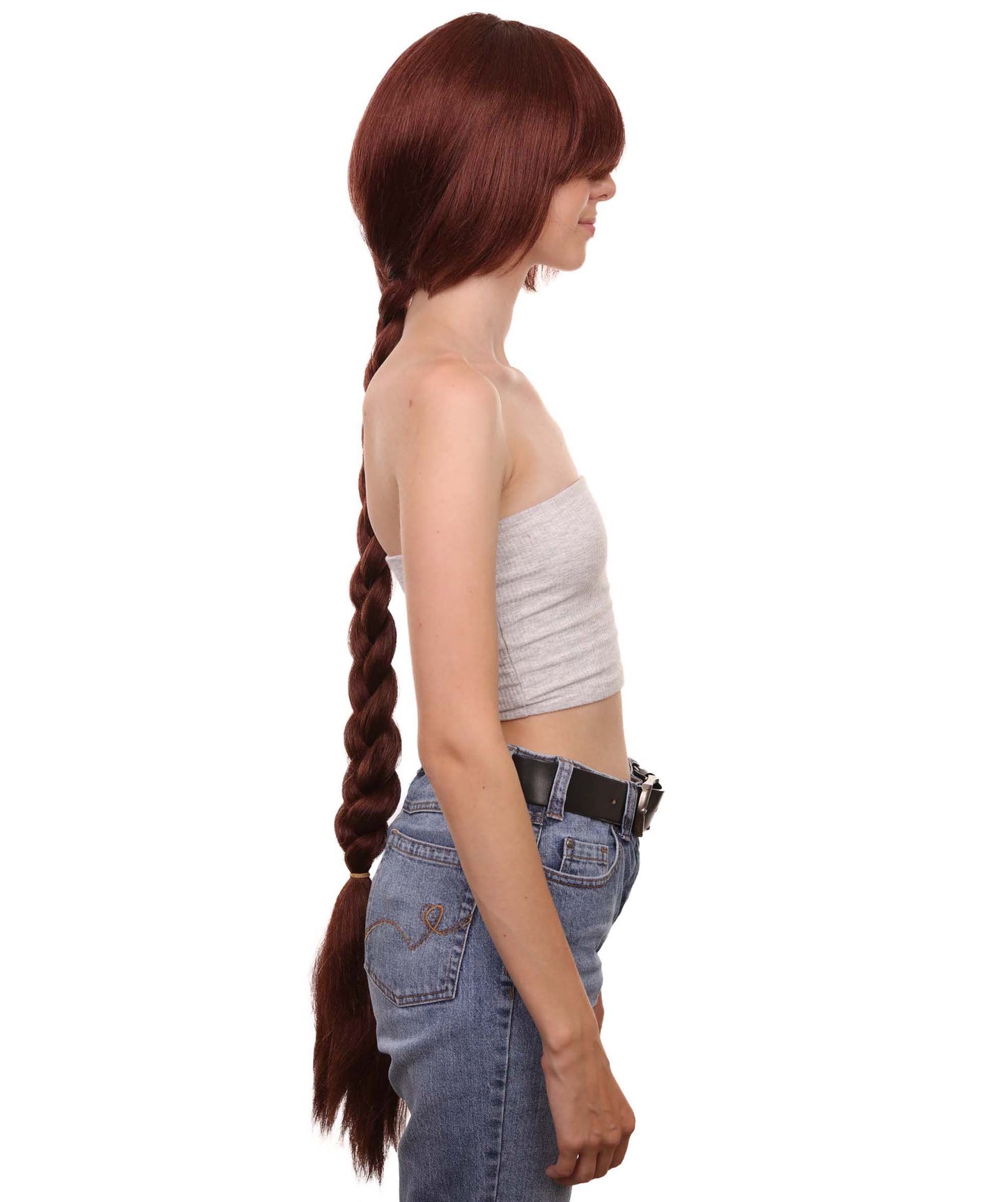 ハロウィンパーティープレミアムレディ H-5441 エクストラロングレングス 女性タンクウィッグ ブラウン