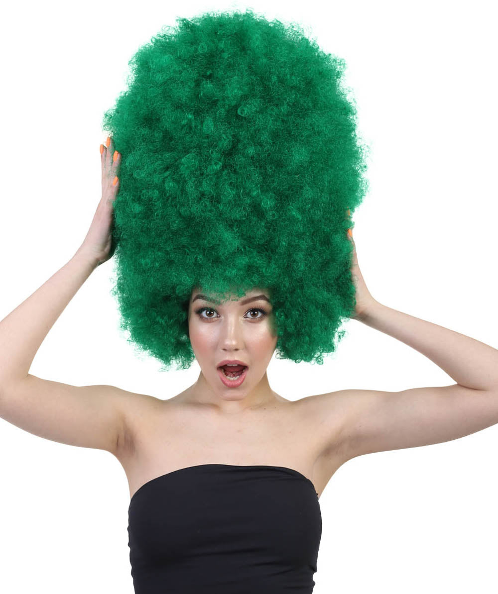 Wigs2youハロウィンパーティープレミアムレディースH-2002 着けやすい 非常に快適 スーパーサイズジャンボダークグリーンアフロウィッグ