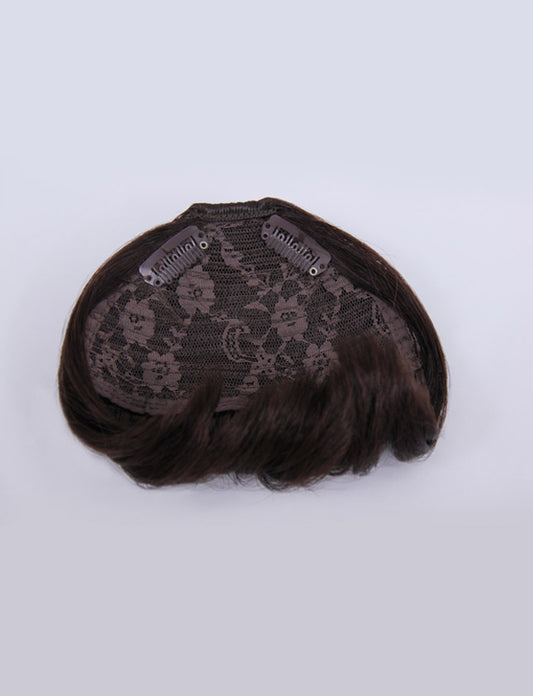 短い前髪で個性的にカジュアルなお洋服にぴったりな重めの前髪ウィッグです W-8109