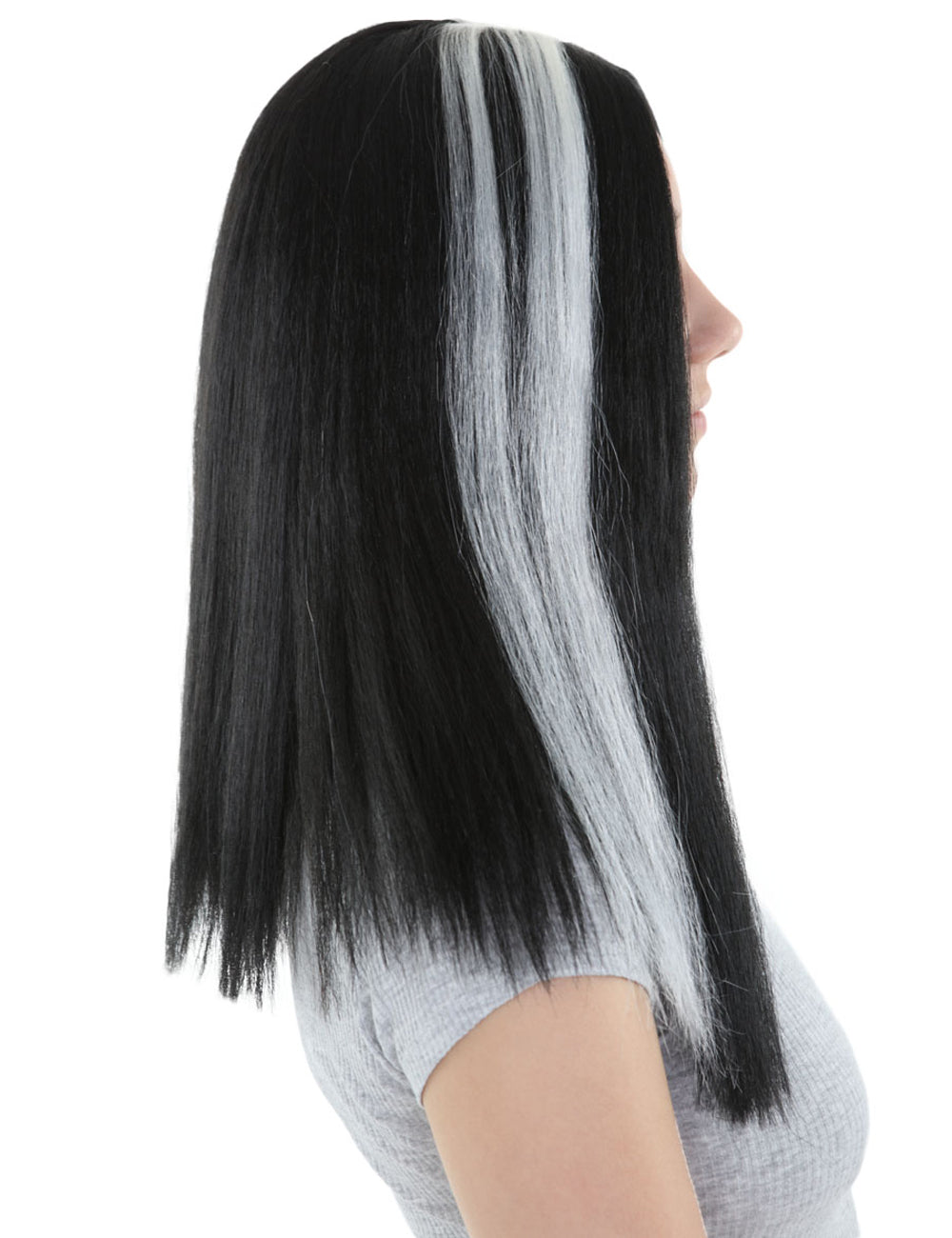 Wigs2you ハロウィンとパーティープレミアムレディース H-498 ブラック・ホワイト ミディアム ヴァンパイアウィッグ