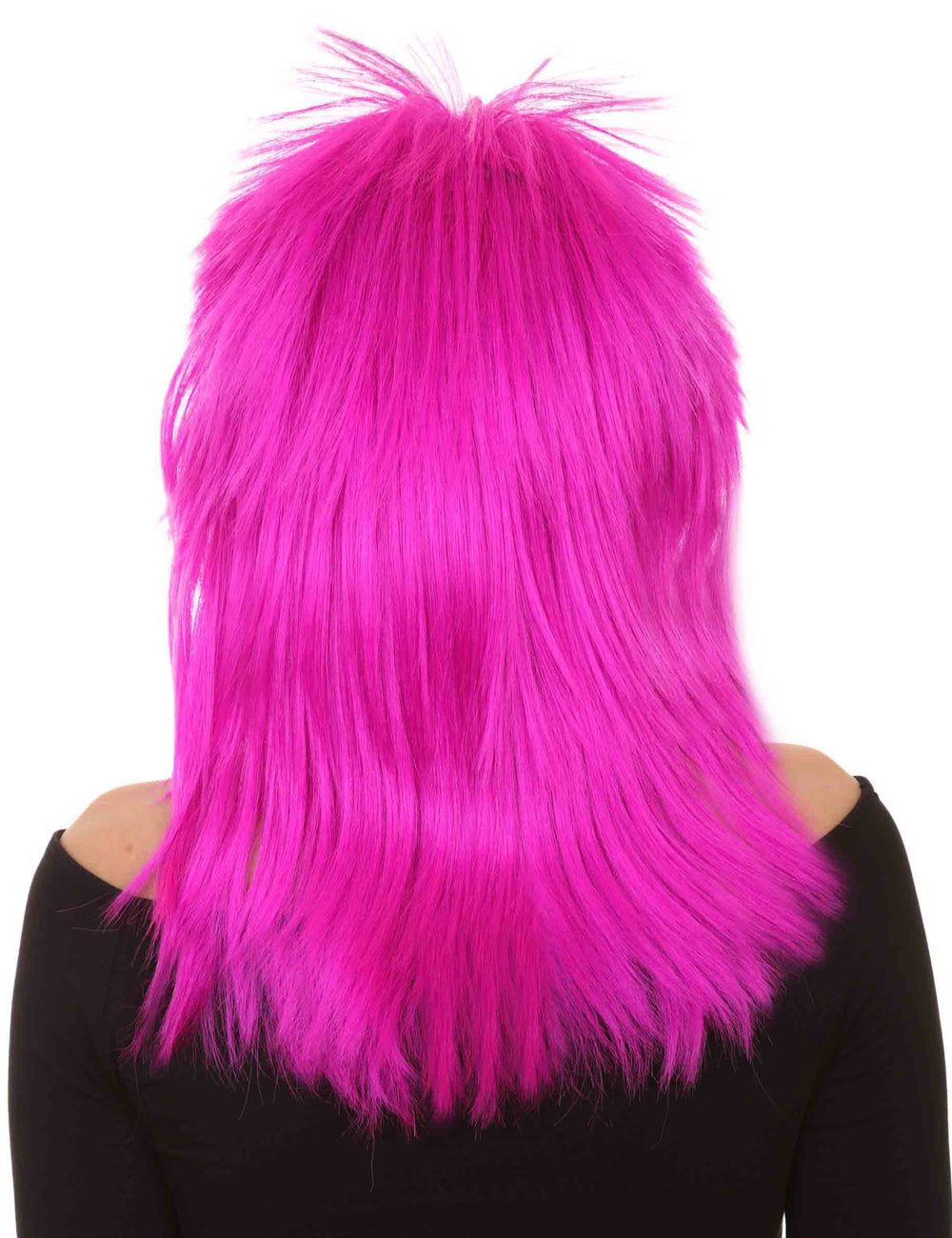Wigs2you ハロウィンパーティープレミアム H-1340 着やすい快適なフィット感 80 年代女性ネオンフューシャロッカースタイルウィッグ