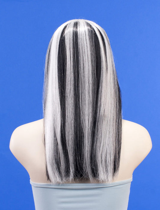 ハロウィンパーティープレミアムレディース H-187 ジェットブラック 蓄光 ファンシーキャラクターファッションウィッグ ソフト合成繊維