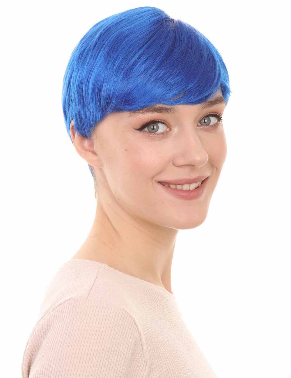 Wigs2you ハロウィンパーティープレミアム レディース H-592 コウノトリウィッグ ネオンブルー