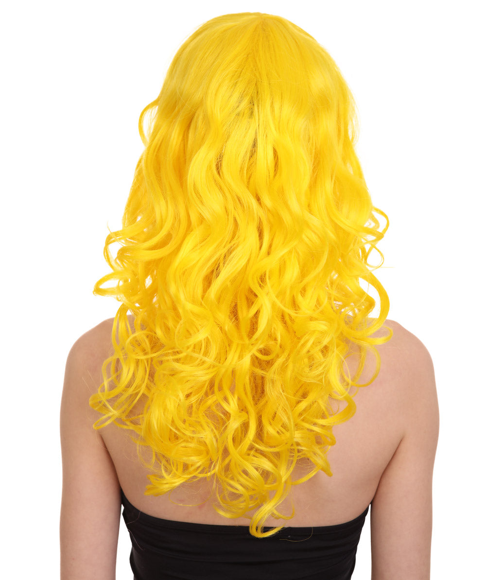 Wigs2you ハロウィンパーティー プレミアム レディース H-1000 着用しやすい ベラウィッグ イエローカラー