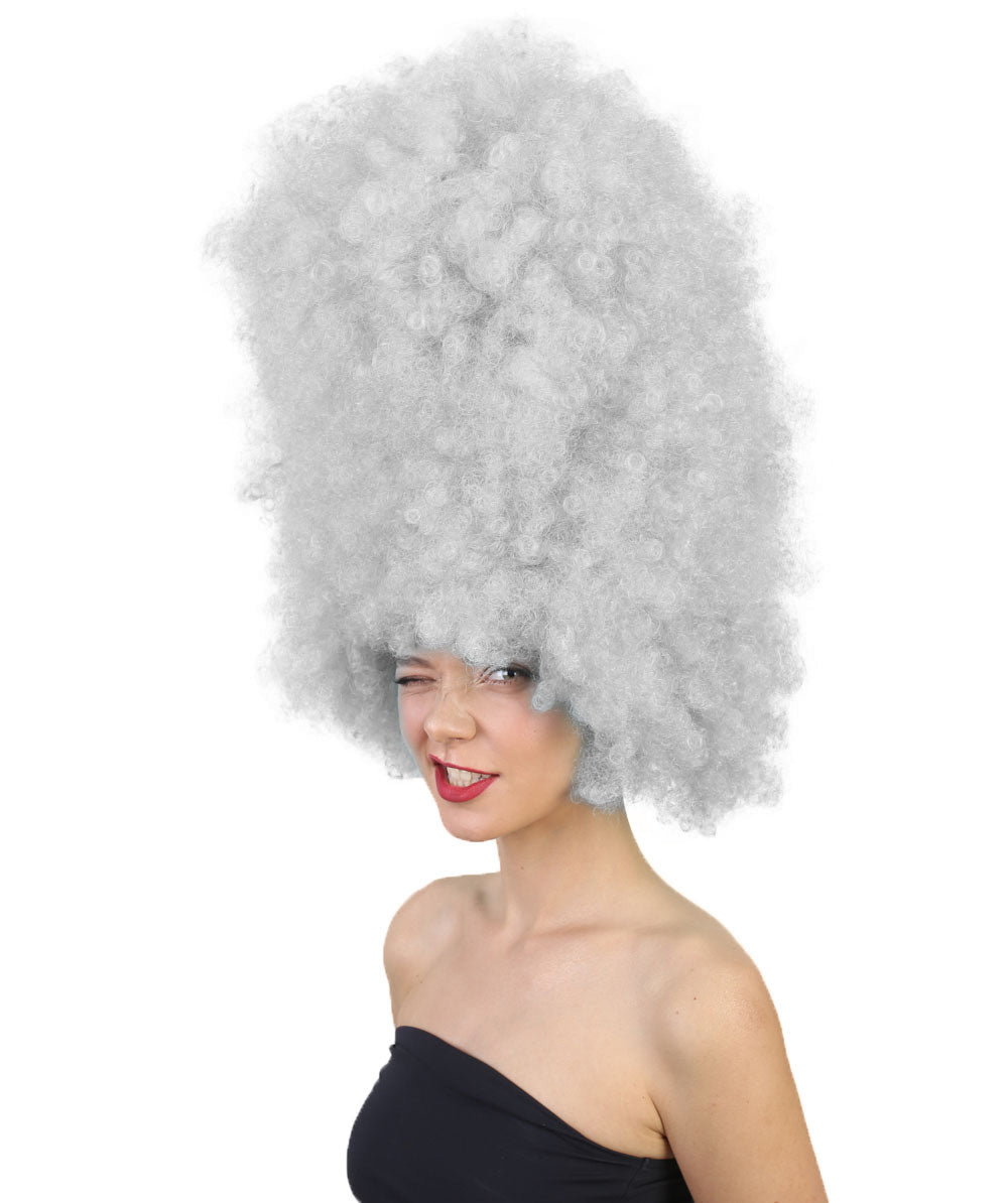 Wigs2you ハロウィンパーティ プレミアムレディース H-2013 着用しやすい 超巨大 グレー アフロウィッグ スタイルを大きくする