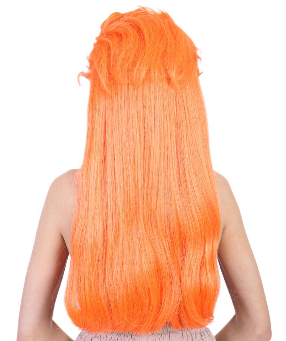 Wigs2you ハロウィンおよびパーティー用プレミアムレディース H-510 オレンジ "レディー・ガガ" 長いウィッグ