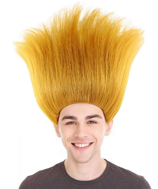 ハロウィンパーティー プレミアム 男性用 H-2154 トロールズ ルディ コスプレ ウィッグ プレミアム 通気性のあるキャプレスキャップ