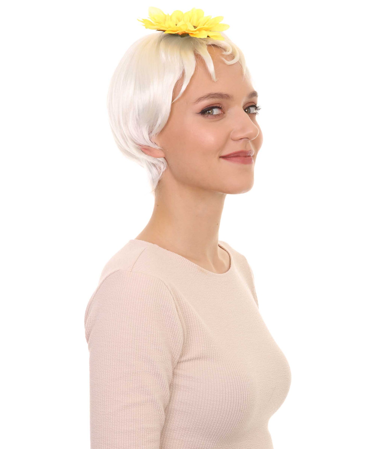 ハロウィンパーティ プレミアム レディース H-4560 エリカ ホワイトショートウィッグ ヘアクリップセット ホテルトランシルバニア