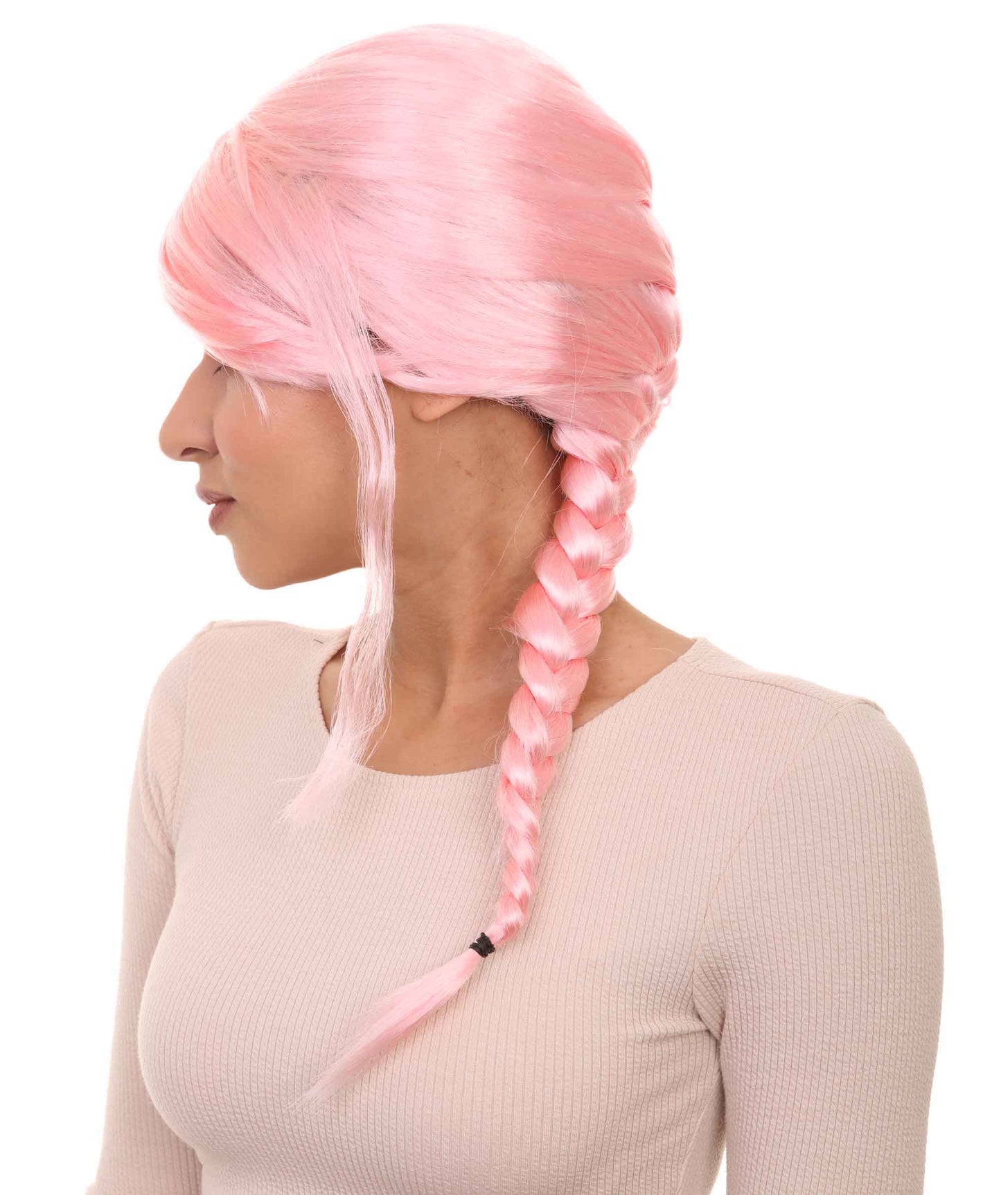 Wigs2you ハロウィン パーティー プレミアム レディース H-1173 とても快適な Lt ピンク編み込みウィッグ