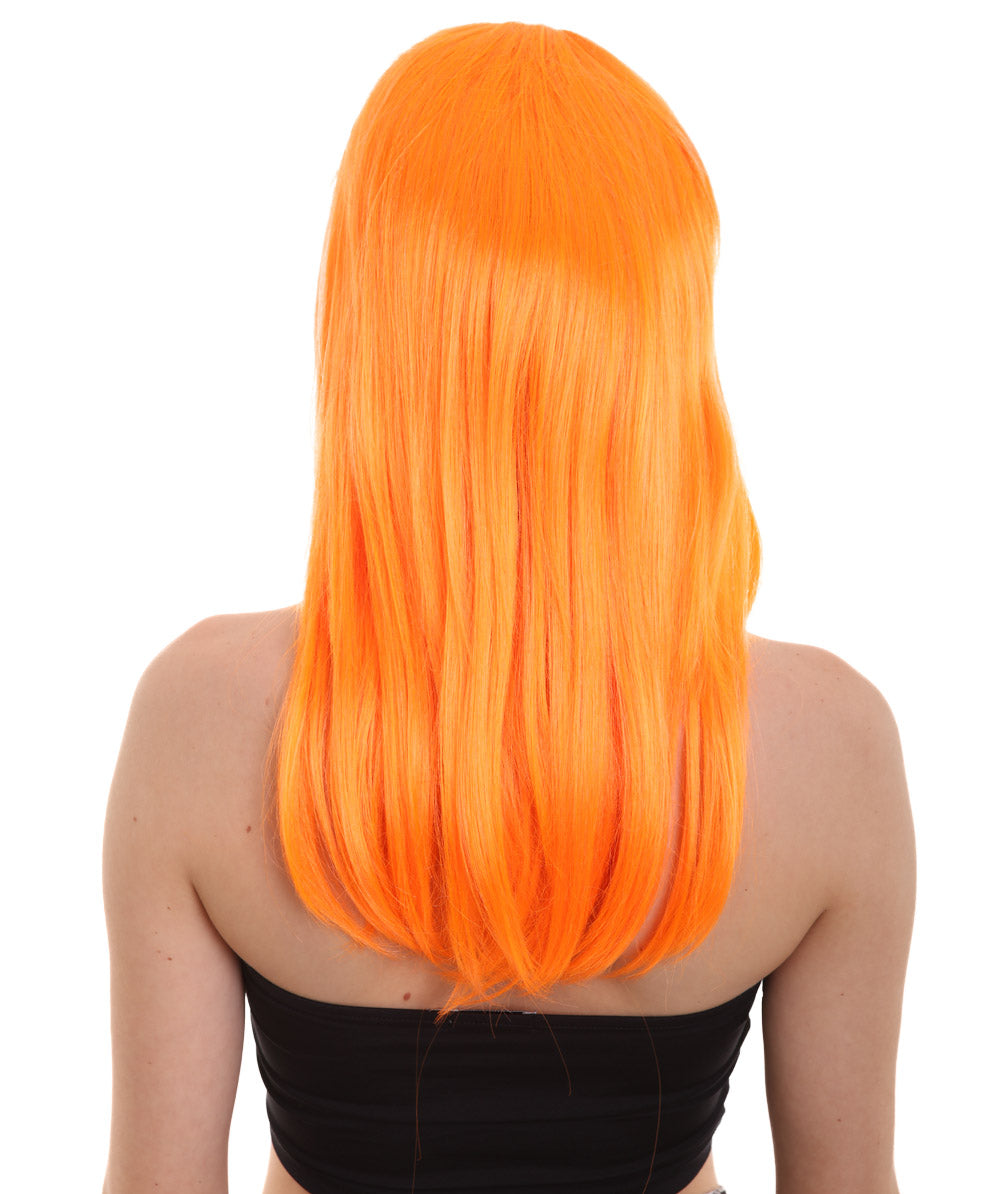 Wigs2you ハロウィンパーティー プレミアム レディース H-932 3レイヤーのパーティーガールウィッグ パンプキンオレンジ色