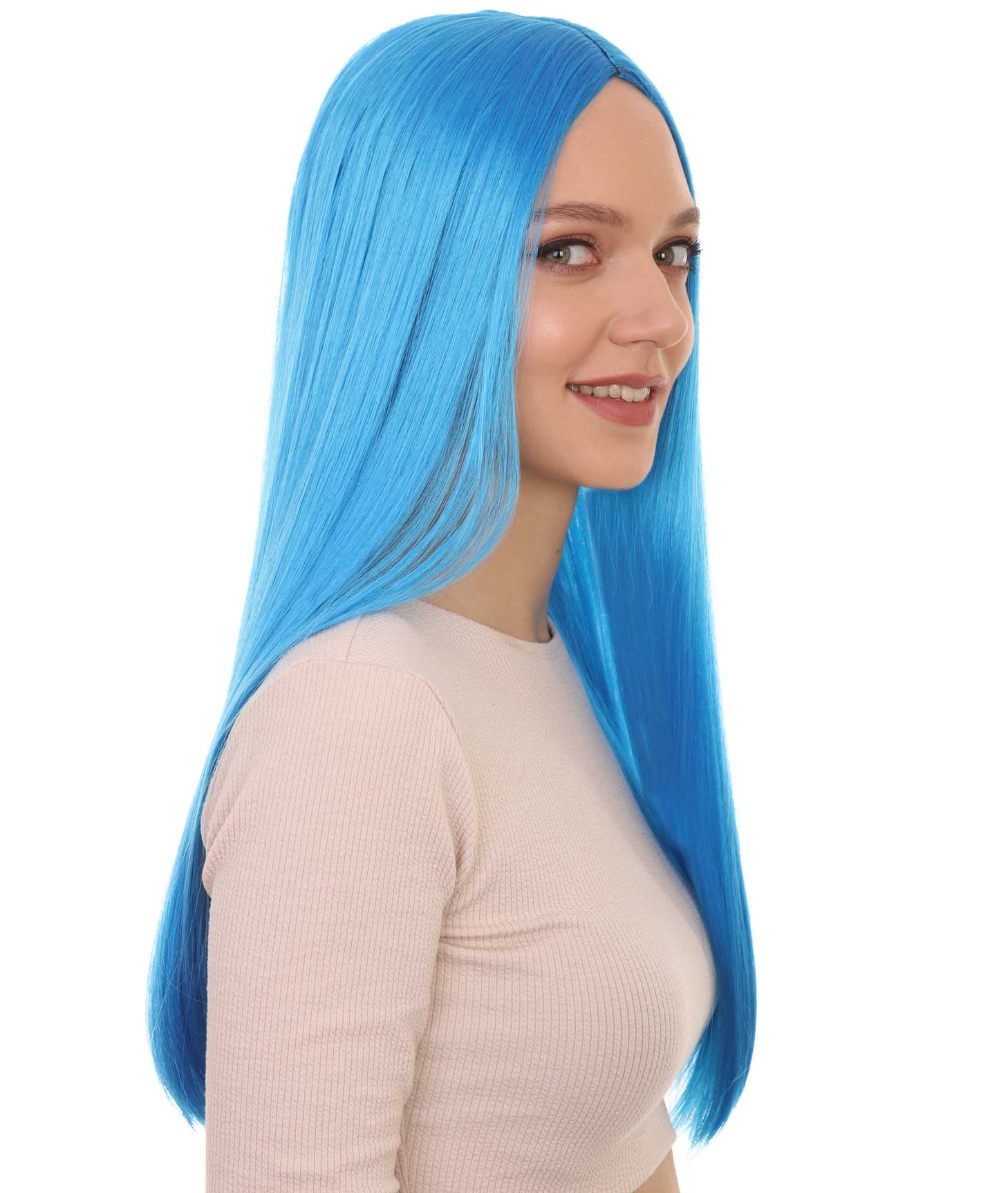 Wigs2you ハロウィンパーティープレミアム H-857 悪の花嫁 II 女性ウィッグ ロイヤルブルー色
