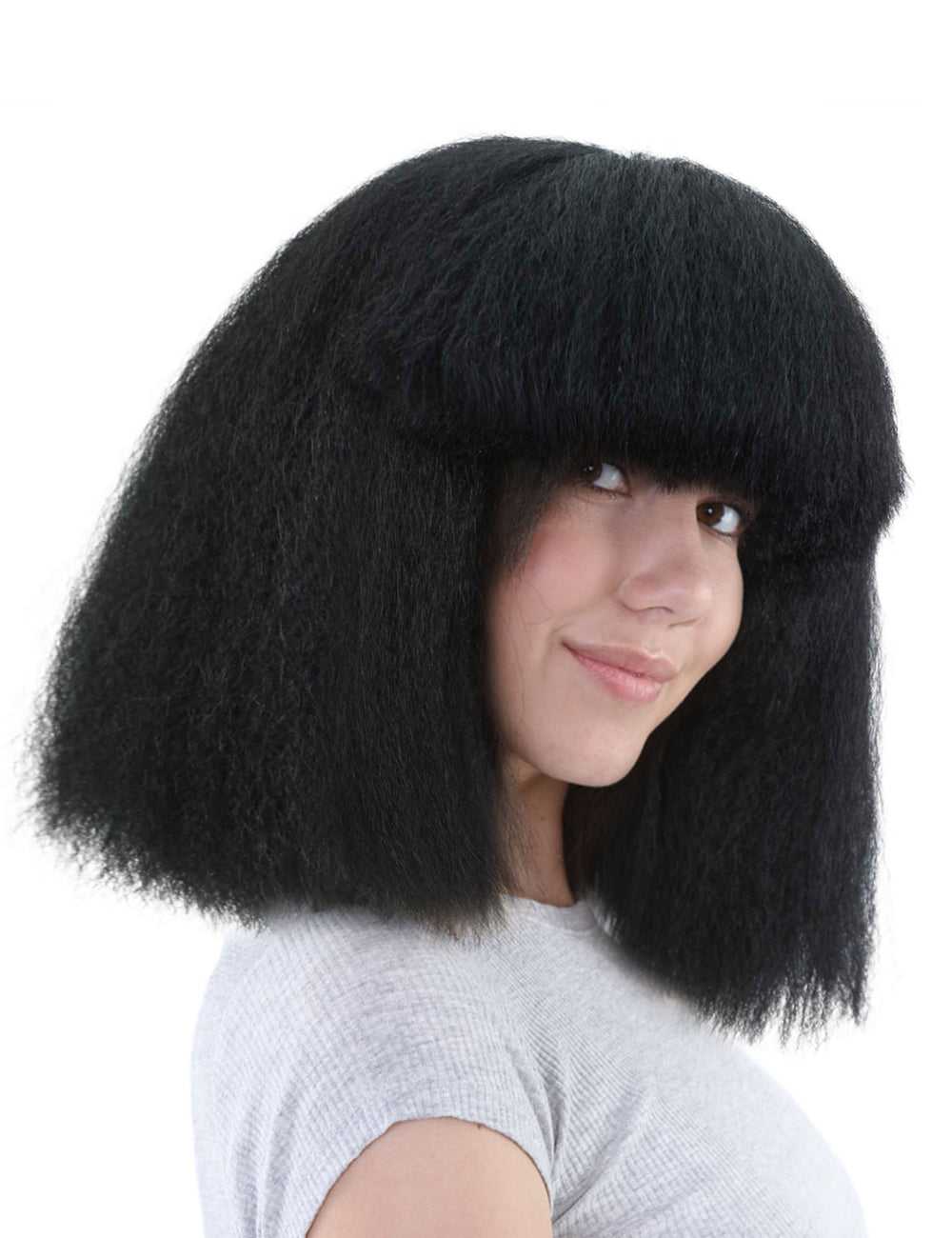 Wigs2you ハロウィンパーティープレミアムレディース H-1509 美しいルックを手に入れよう!ポップスターブラックウィッグ