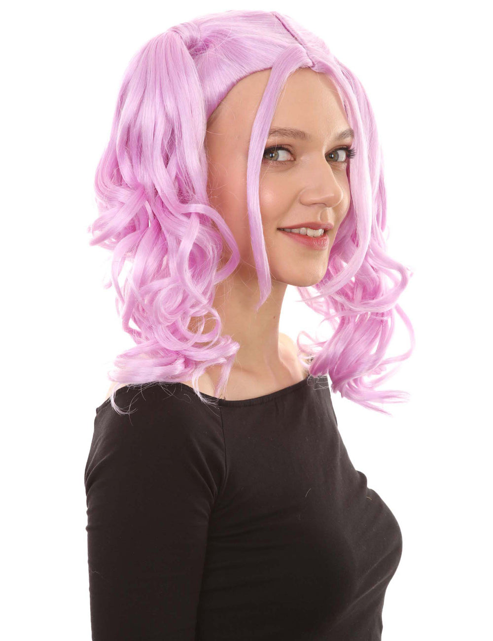 Wigs2you ハロウィンパーティー プレミアム レディース H-748 ドリー ピグテール ウィッグ パープル色