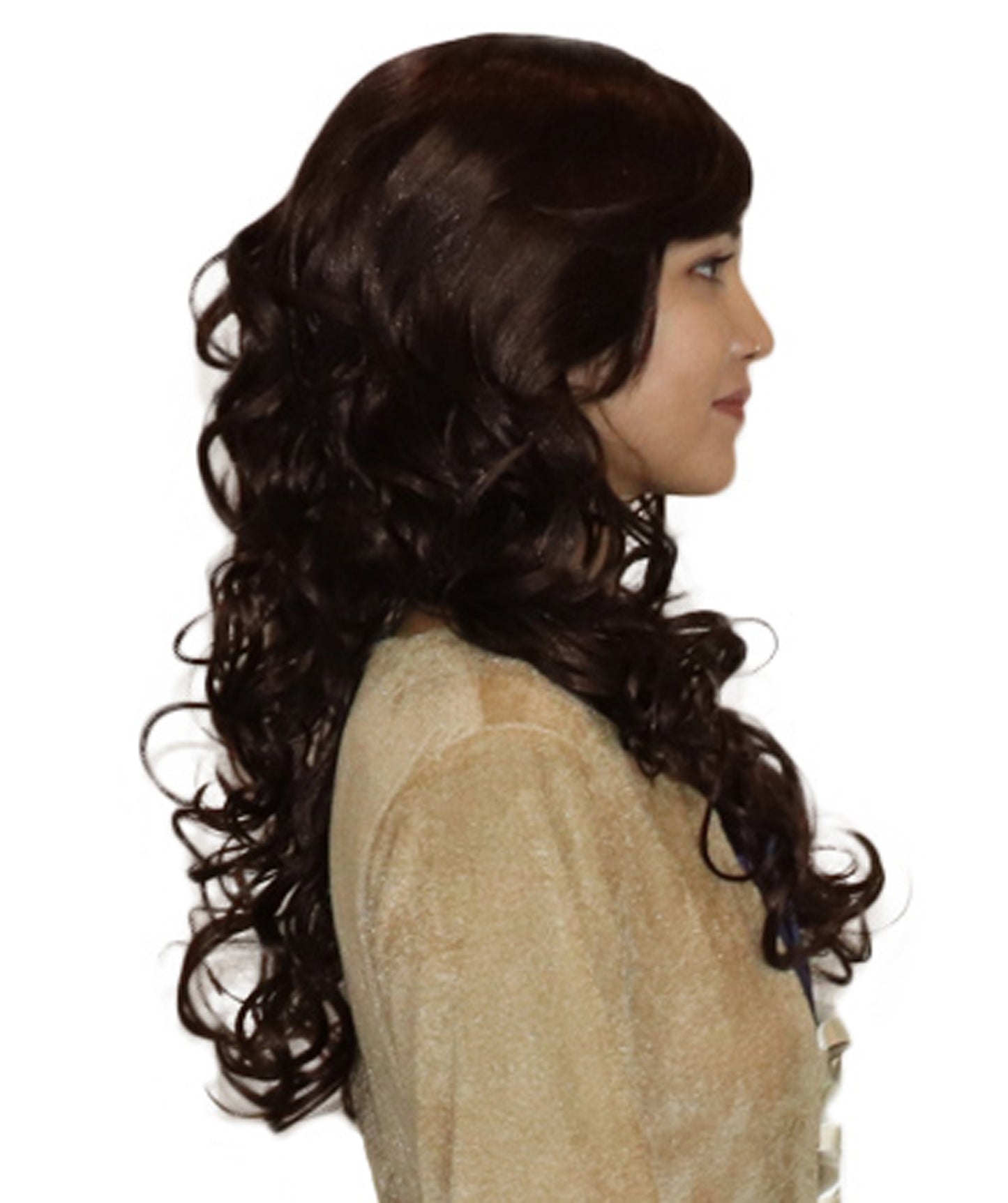 Wigs2you ハロウィンパーティープレミアム レディース H-654 モデルウィッグ ダークブラウン