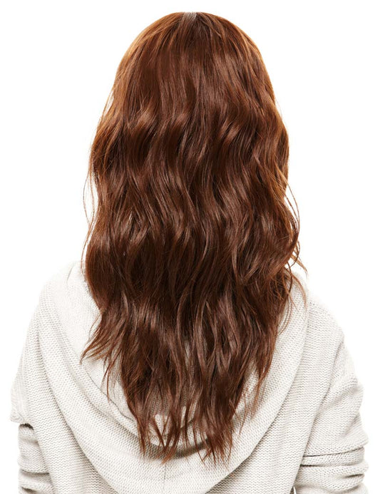 W-585、人毛100%。ライトブラウンストレートロングスタイルウィッグとさらさら定番スタイル。ウィッグネット付き。