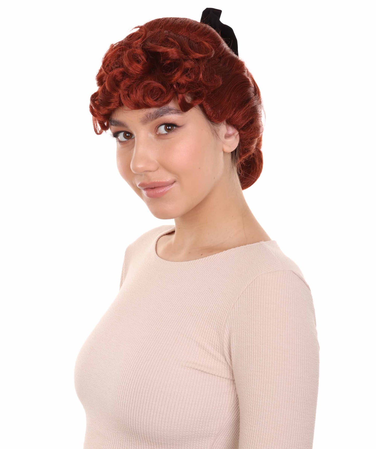 50'sハウスワイフ Love Lucy レッドウィッグ H-4488 TV/映画ウィッグ