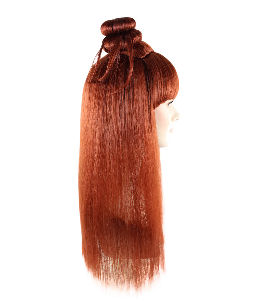 Wigs2you ハロウィン パーティー プレミアム レディース H-1196 快適なフィット ダーク オーバーン アジアン プリンセス ウィッグ