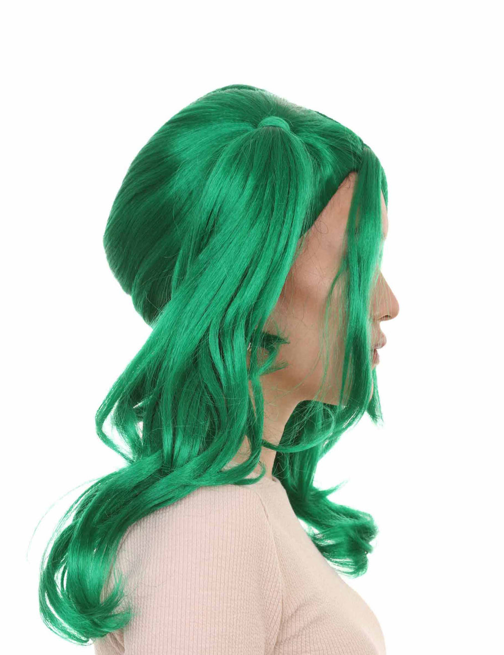 Wigs2you ハロウィンパーティー プレミアム レディース H-741 ドリー ピグテール ウィッグ ダークグリーン色