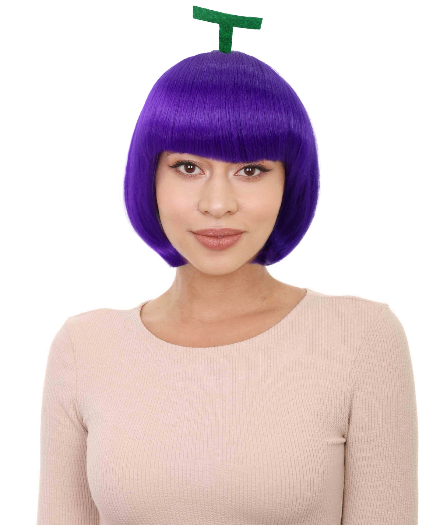 ハロウィンパーティープレミアム大人の女性用 H-2510 グレープウィッグ 現代の淑女のためのエレガントなウィッグへの一歩