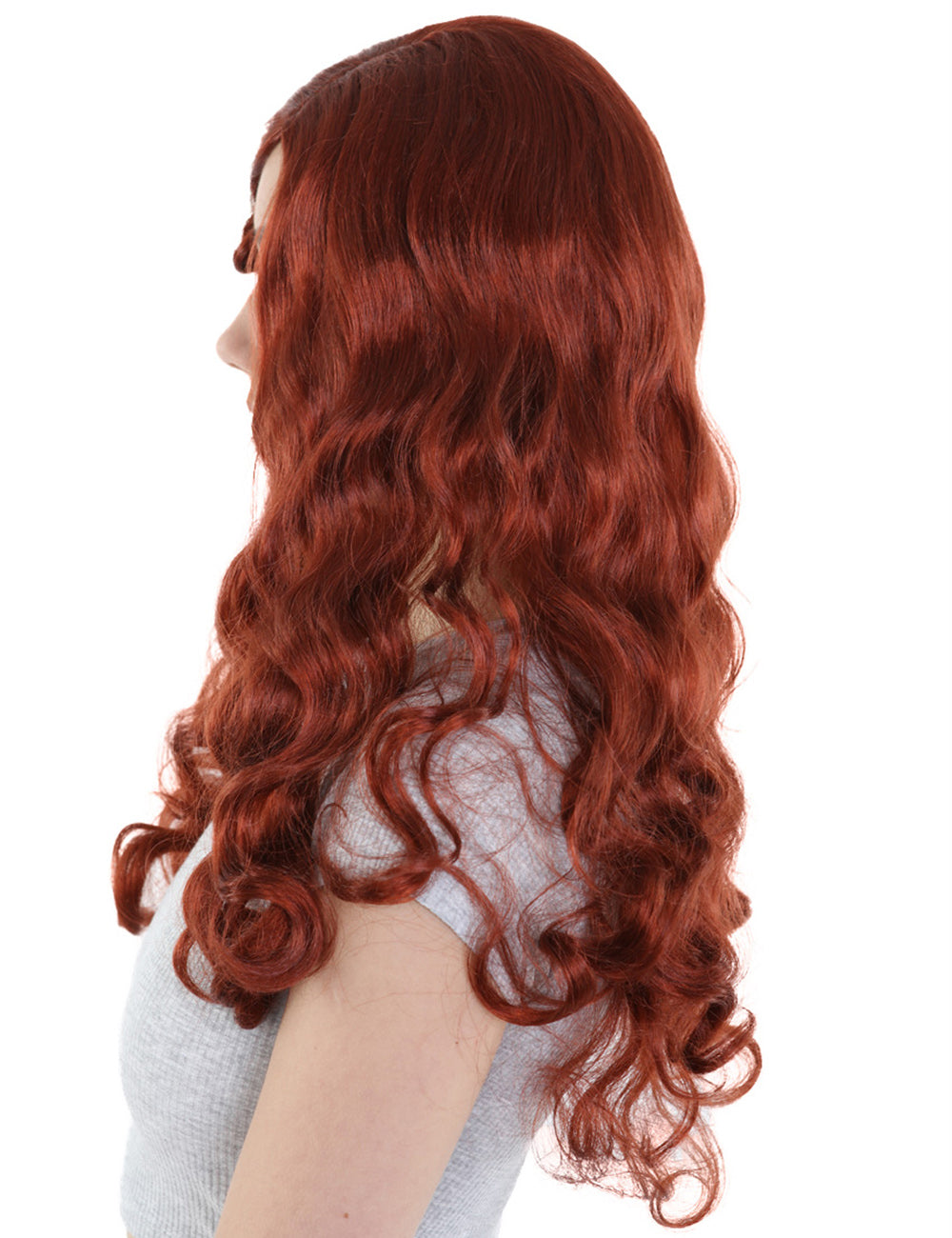 Wigs2you ハロウィン パーティー プレミアム レディース H-1450 簡単に着用でき 快適なフィット感のダーク オーバーン 誘惑者スタイル ウィッグ