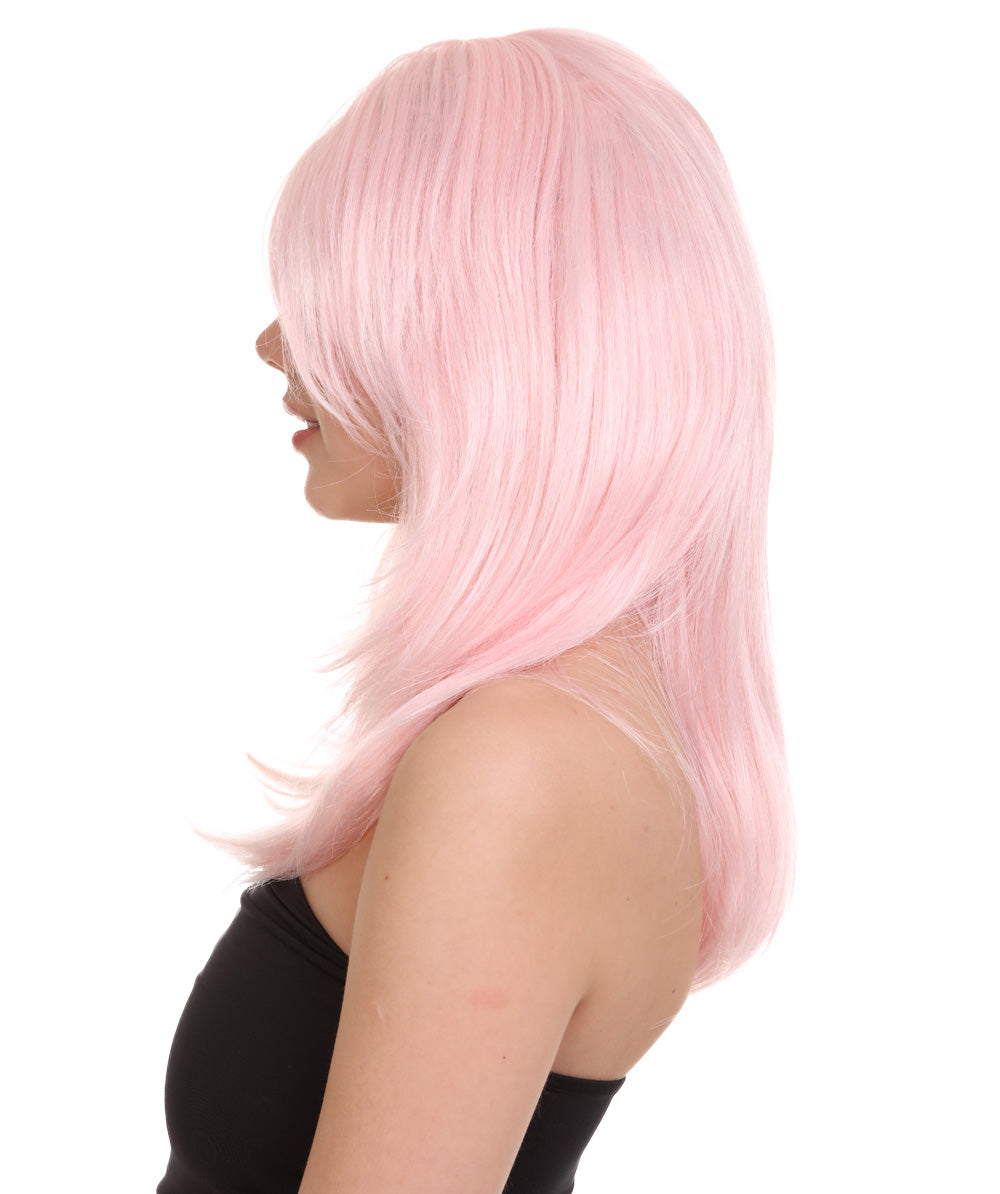 Wigs2youハロウィンパーティープレミアムレディースH-1989 美しい見た目のパステルピンクジェムウィッグ