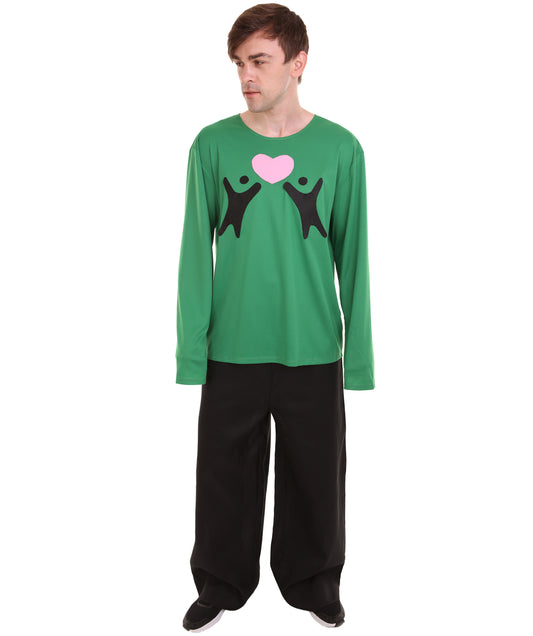 大人向け男性用 JCO-171_7 バレンタインデー フォーリンラブ ロングスリーブ ダークグリーン コスプレ コスチューム