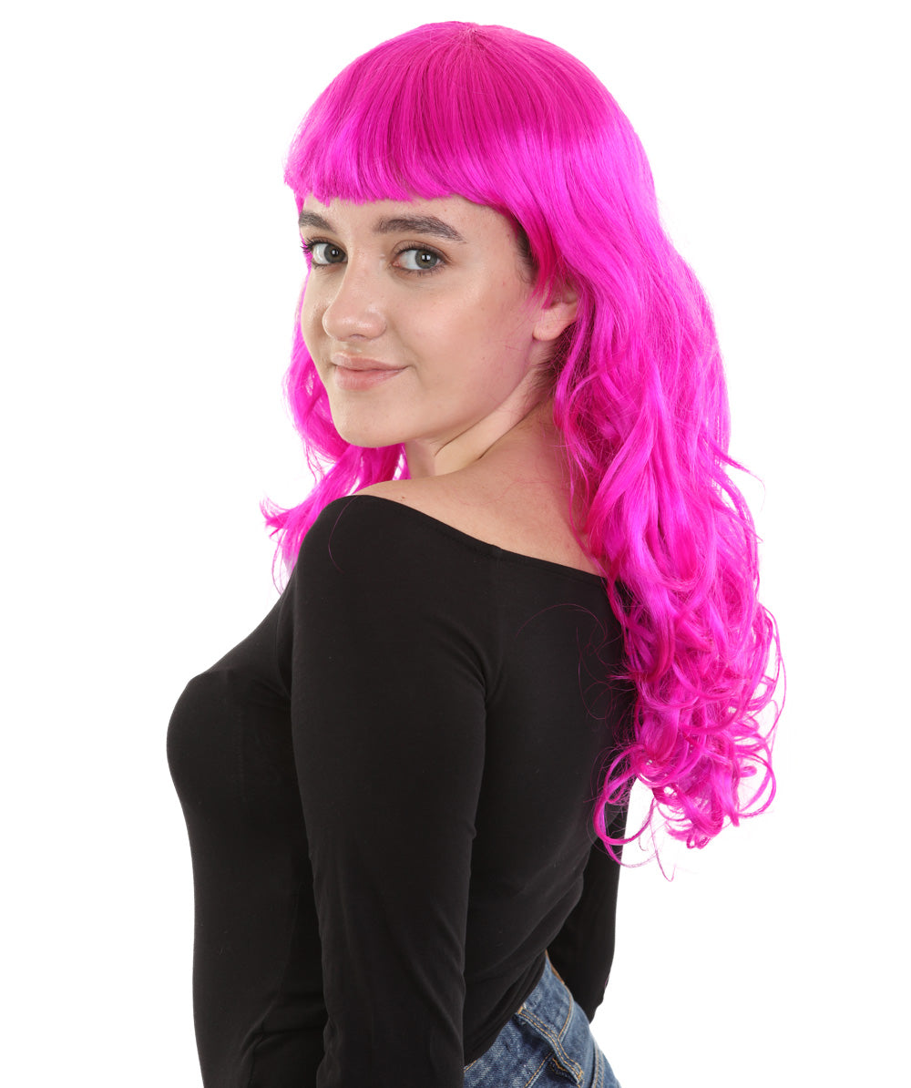 Wigs2you ハロウィンパーティープレミアム H-845 バットマン 女性ジョーカーウィッグ ネオンフューシャカラー