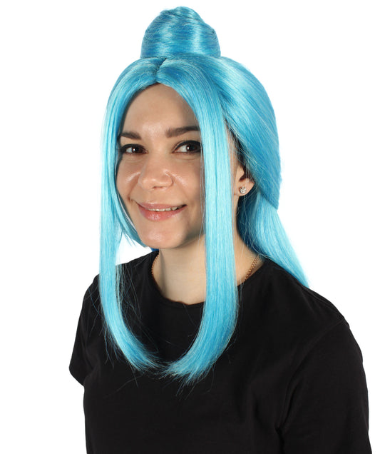 女性用 H-5996 チャンピオン バンダー ロング グラデーション ゲーミング コスプレウィッグ ハロウィンやコスプレに最適 難燃性合成繊維