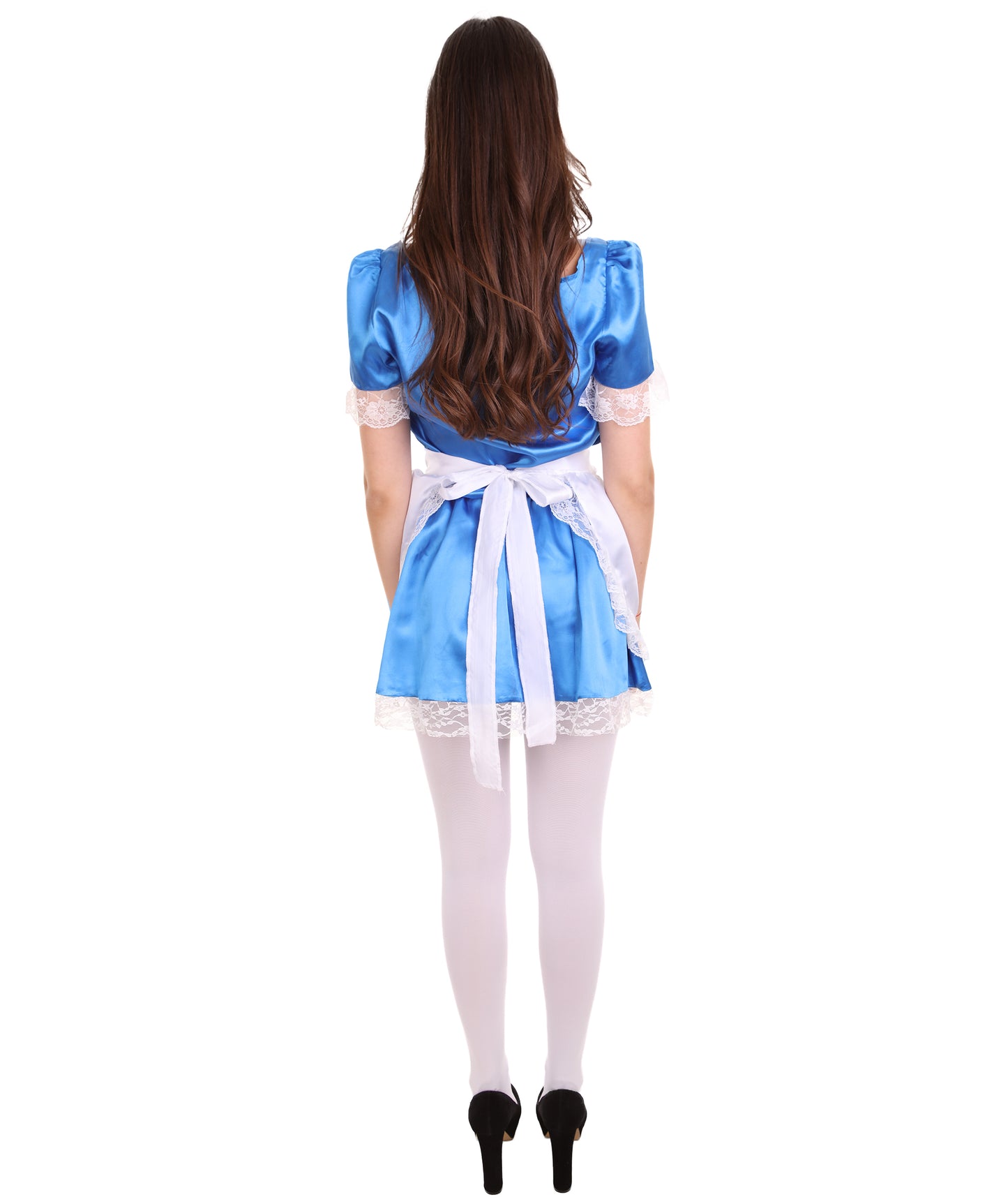 女性用 JCO-343_3 伝統的なメイド制服コスプレ ロイヤルブルーコスチューム