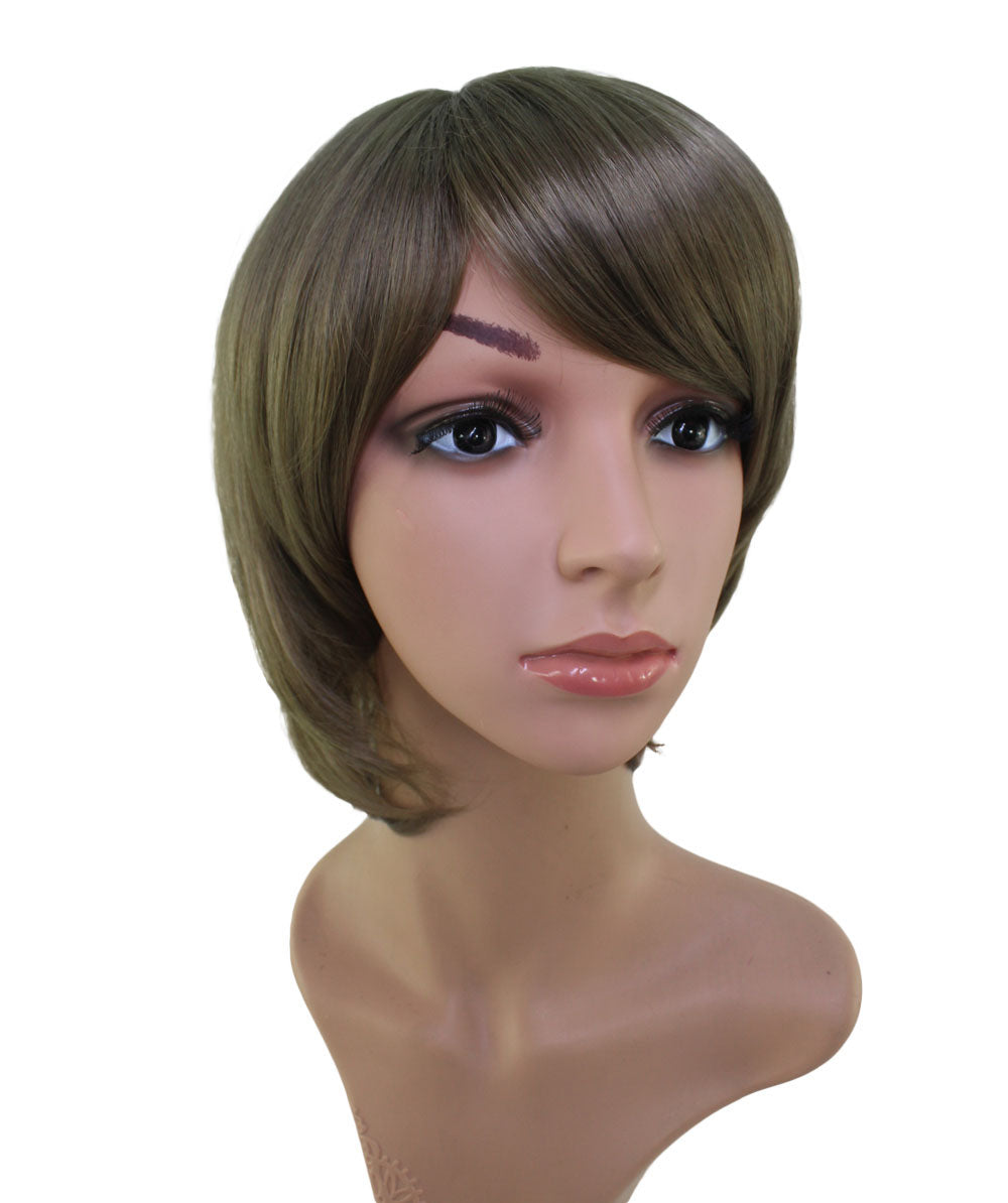 耐熱商品☆毛先のシャギーでスッキリとナチュラルに♪ さらさらロングストレートスタイルです♪ ウィッグネット付き♪ W-565"