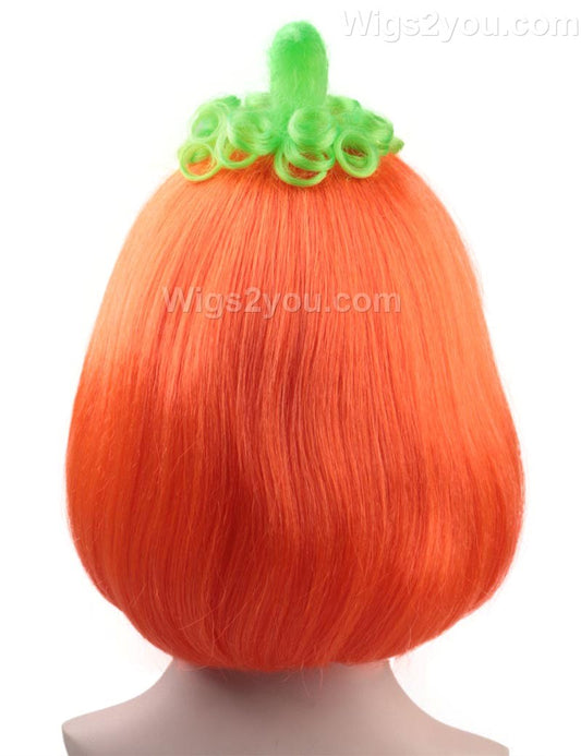 カボチャ婦人用ボブかつら|党がすぐに使える想像コスプレ・ハロウィンかつら|割増空気を通すCaplessなキャップH-474