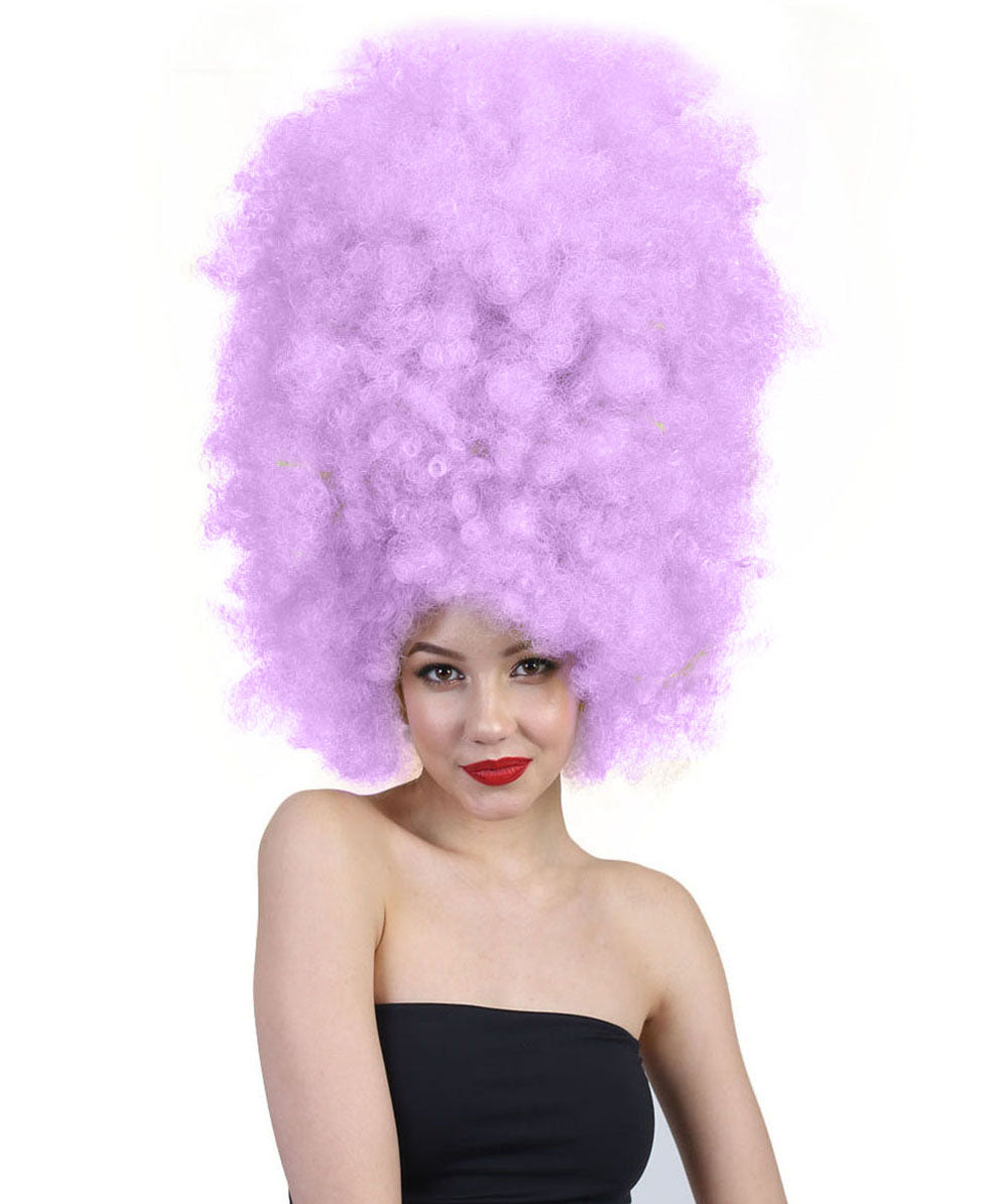 Wigs2youハロウィンパーティープレミアムレディースH-2007 着けやすい 非常に快適 スーパーサイズジャンボライトパープルアフロウィッグ
