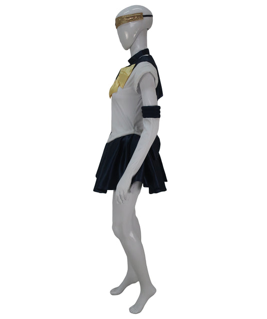 大人の女性用 JCA-050 セーラームーン(ウラヌス) ホワイト ブルー イエロー コスプレ衣装