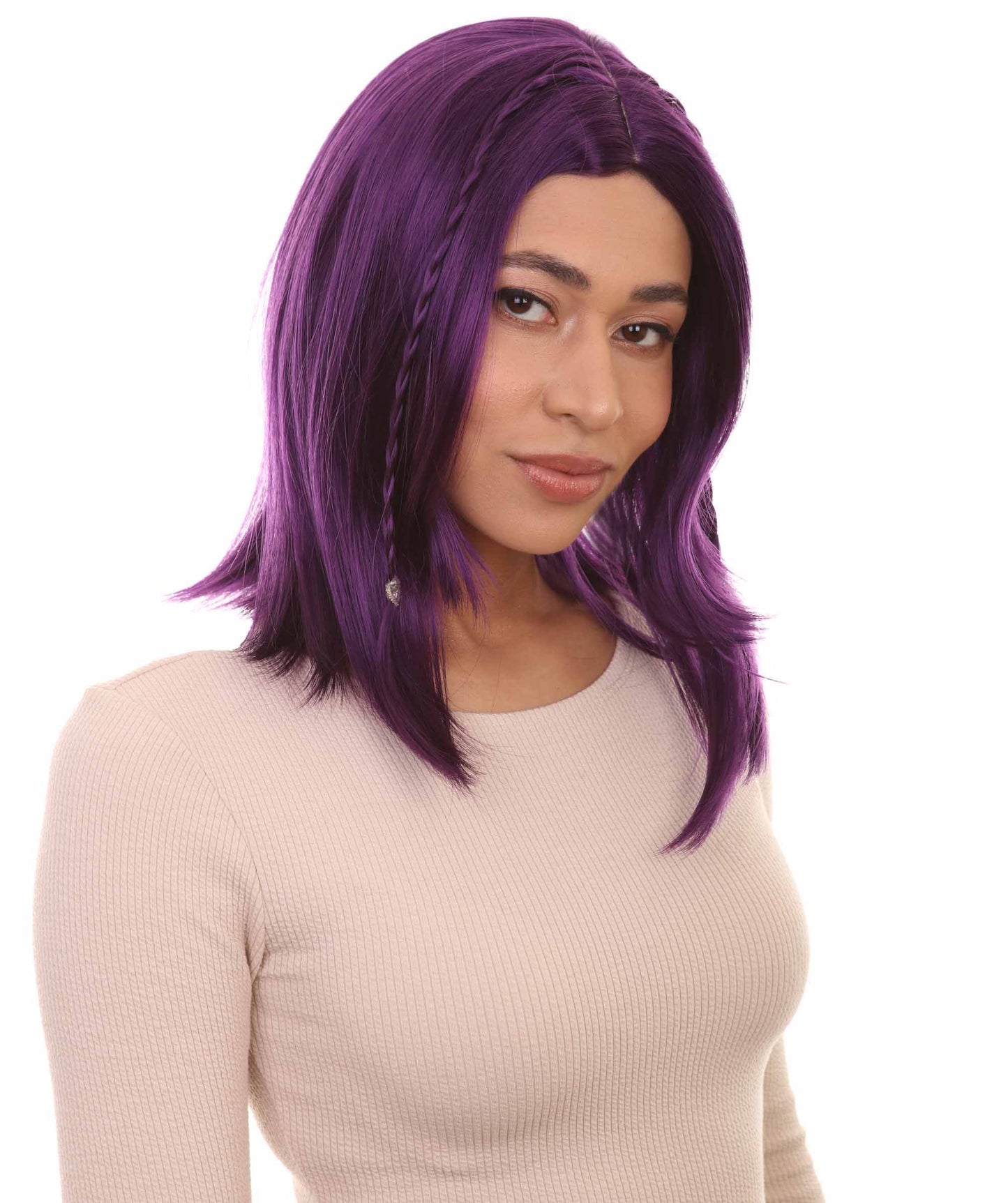 Wigs2you ハロウィンパーティープレミアム レディース H-903 スワンプクイーンウィッグ バイオレットカラー