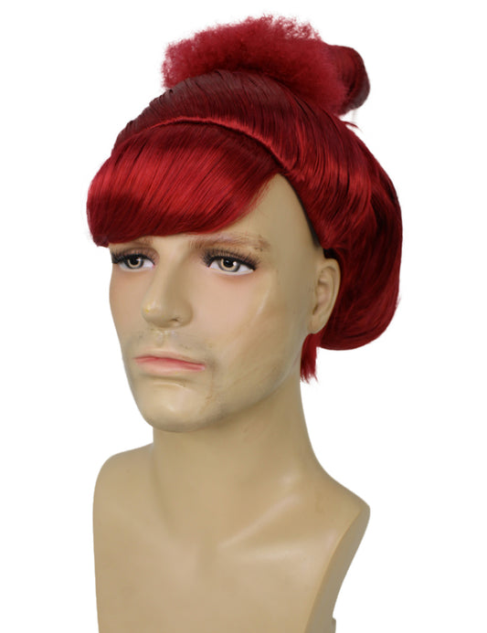 メンズ H-6174_2 ディッキー コスプレ ワインレッド ウィッグ ハロウィンに最適 難燃性合成繊維