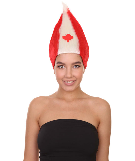 Wigs2you ハロウィンパーティープレミアム H-1783 華やかに見える女性用コスプレウィッグ カナダ国旗 トロールズスタイル